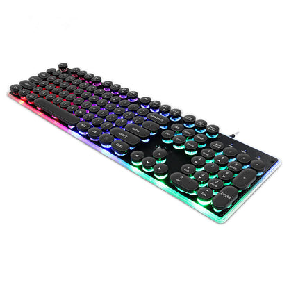 Desktop Manipulator Feel Floating Round Cap Gaming Luminous Gaming Keyboard product image