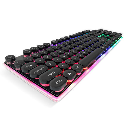 Desktop Manipulator Feel Floating Round Cap Gaming Luminous Gaming Keyboard product image
