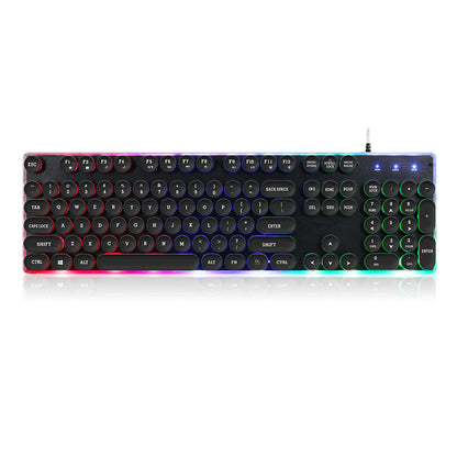 Desktop Manipulator Feel Floating Round Cap Gaming Luminous Gaming Keyboard product image
