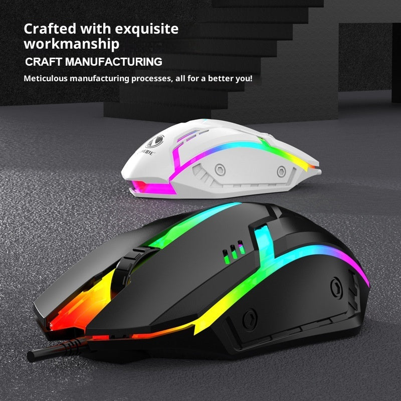 E-sports Weighted Wired Mouse USB Laptop Game Large Mouse product image