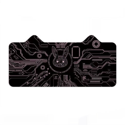 Cute E-sports Cat Ear Oversized Game Cartoon Computer Keyboard Desk Mat product image