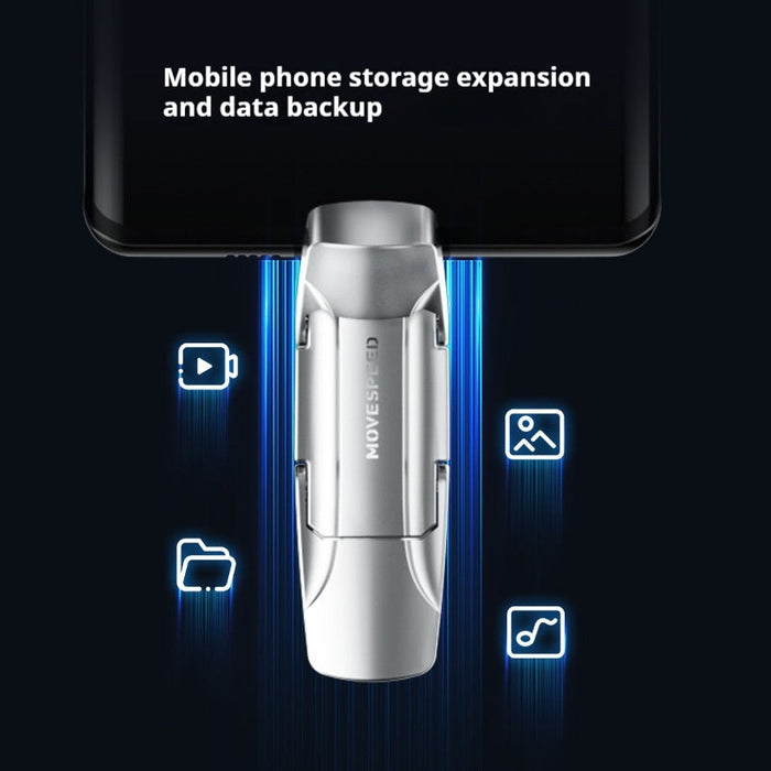 Dual-Type-C Port Solid-State USB Flash Drive For Phones And Computers product image